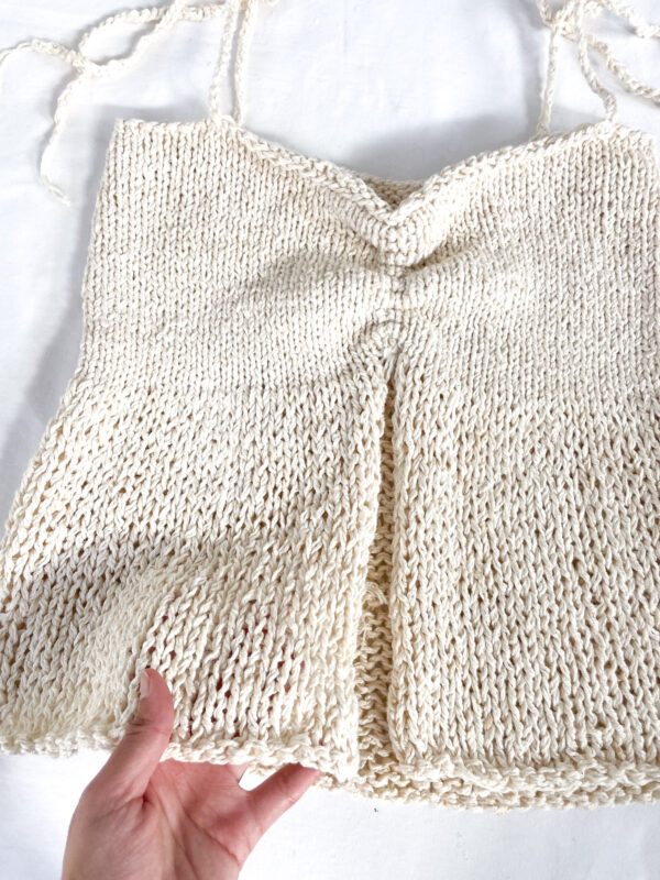 top tejido blanco reworked - Imagen 4