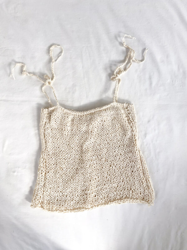top tejido blanco reworked - Imagen 6