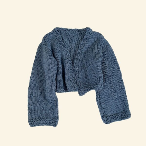 saco crop tejido reworked