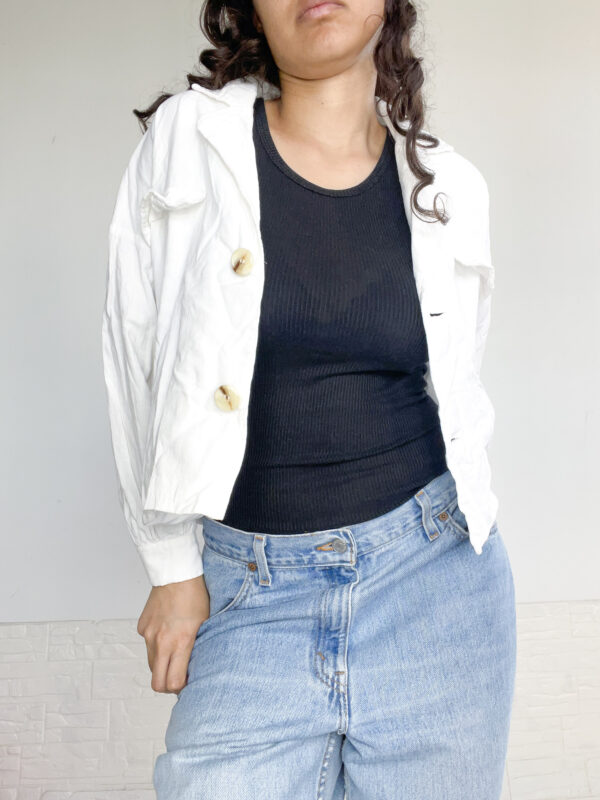 sobrecamisa blanca - Imagen 7