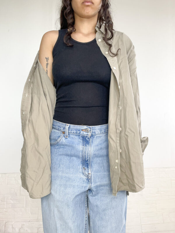 sobrecamisa beige - Imagen 3