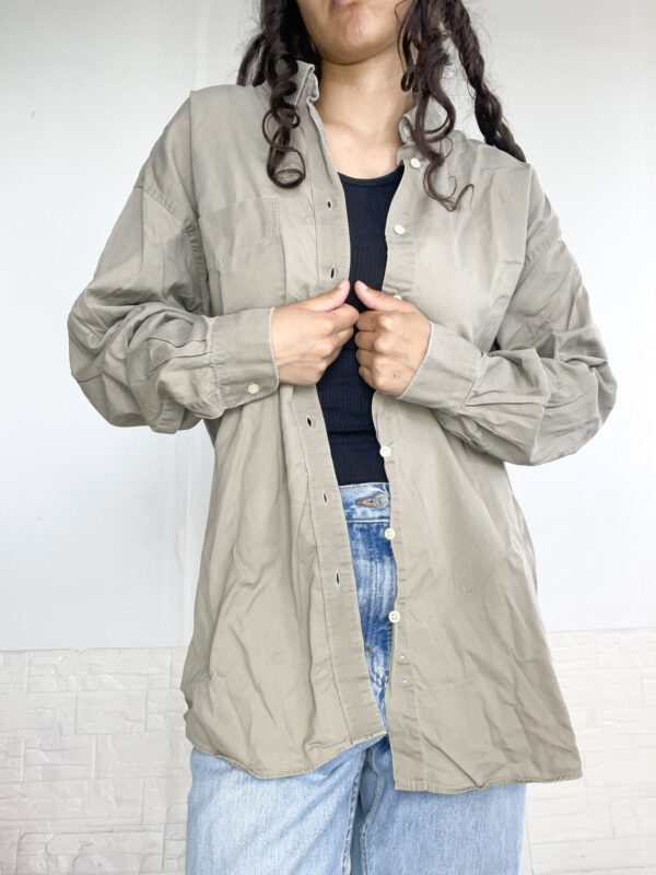 sobrecamisa beige - Imagen 5