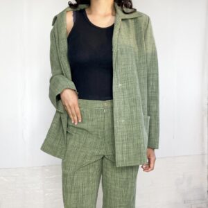 conjunto sastrero verde