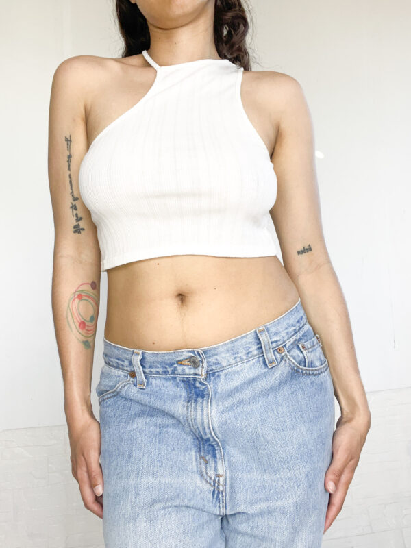 crop top blanco - Imagen 7