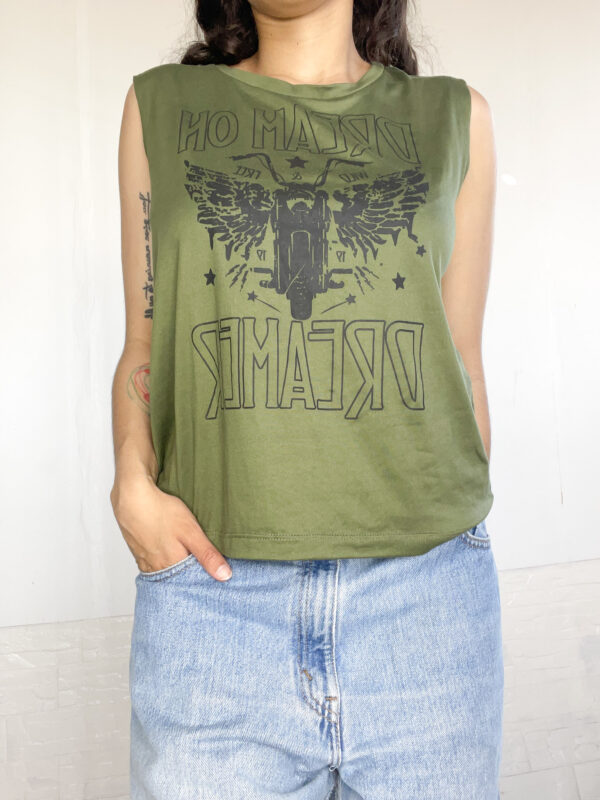 Muscu estampada verde - Imagen 3