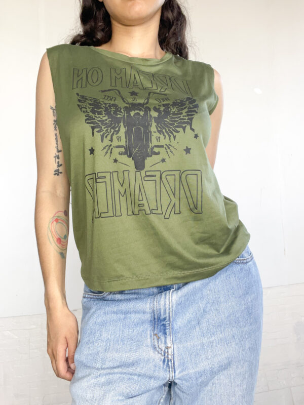 Muscu estampada verde - Imagen 4