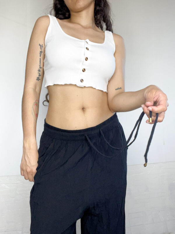Pantalón negro ancho - Imagen 3
