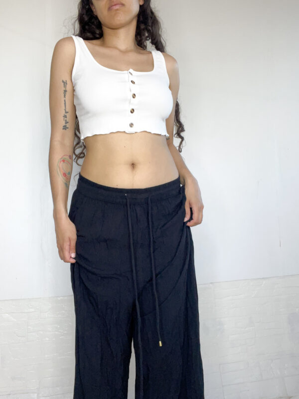 Pantalón negro ancho - Imagen 5