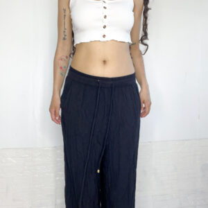 Pantalón negro ancho