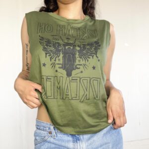 Muscu estampada verde