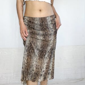 pollera estampada midi