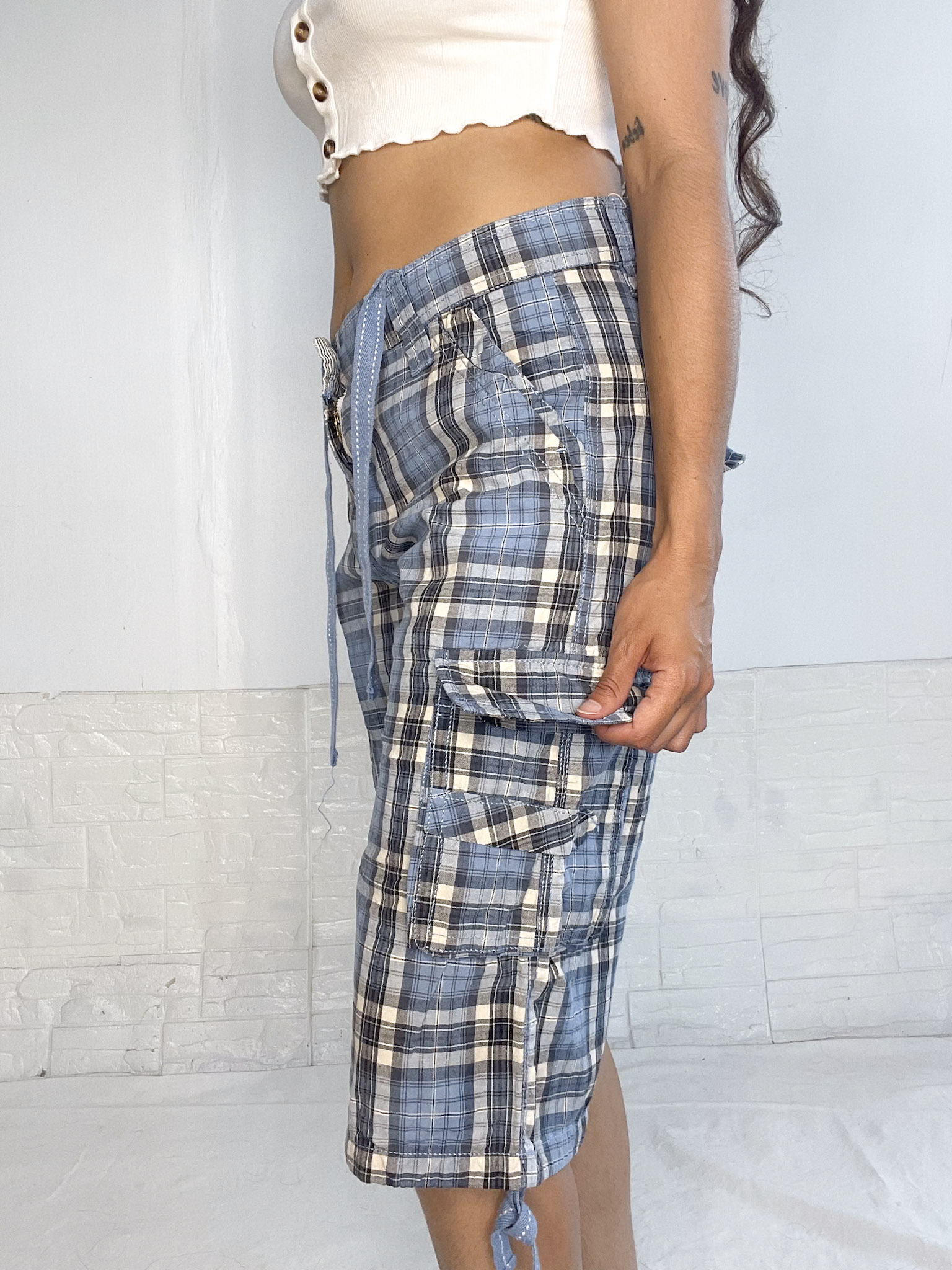 bermuda acuadrille azul - Imagen 4