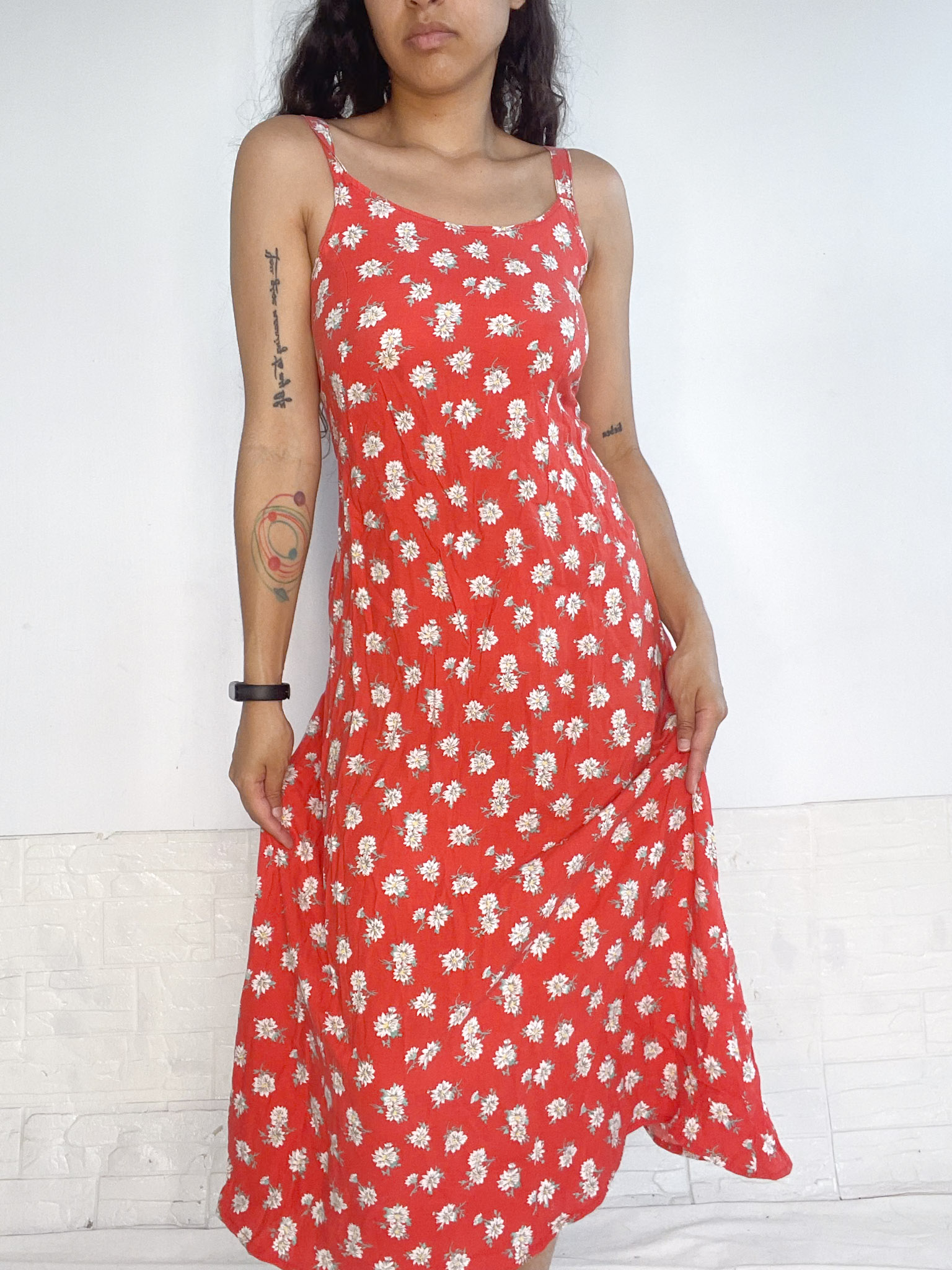 vestido midi estampado - Imagen 3