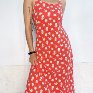 vestido midi estampado