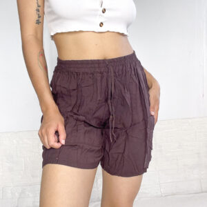 short fluido marrón SALE