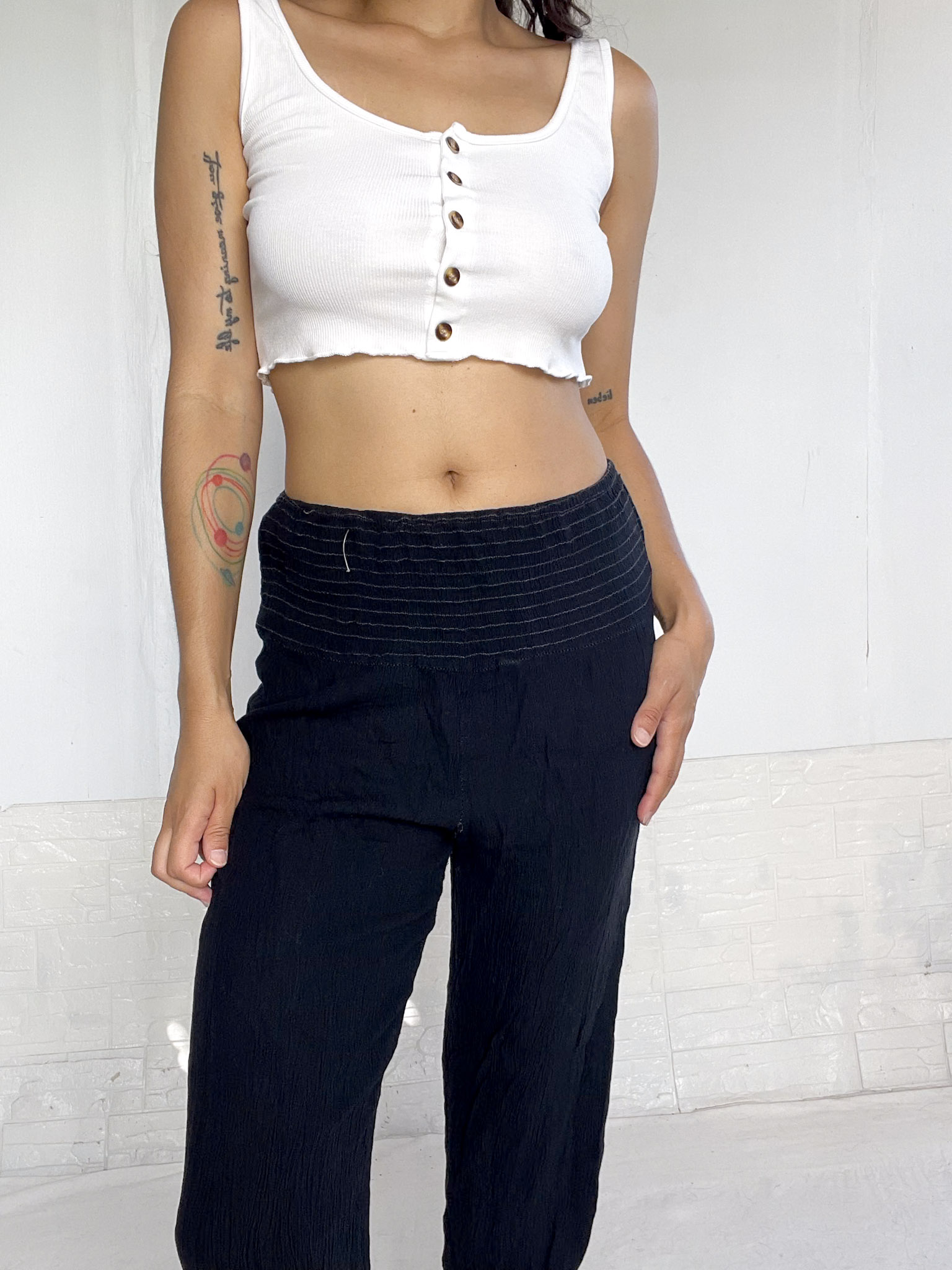 Pantalón fluido negro SALE - Imagen 2