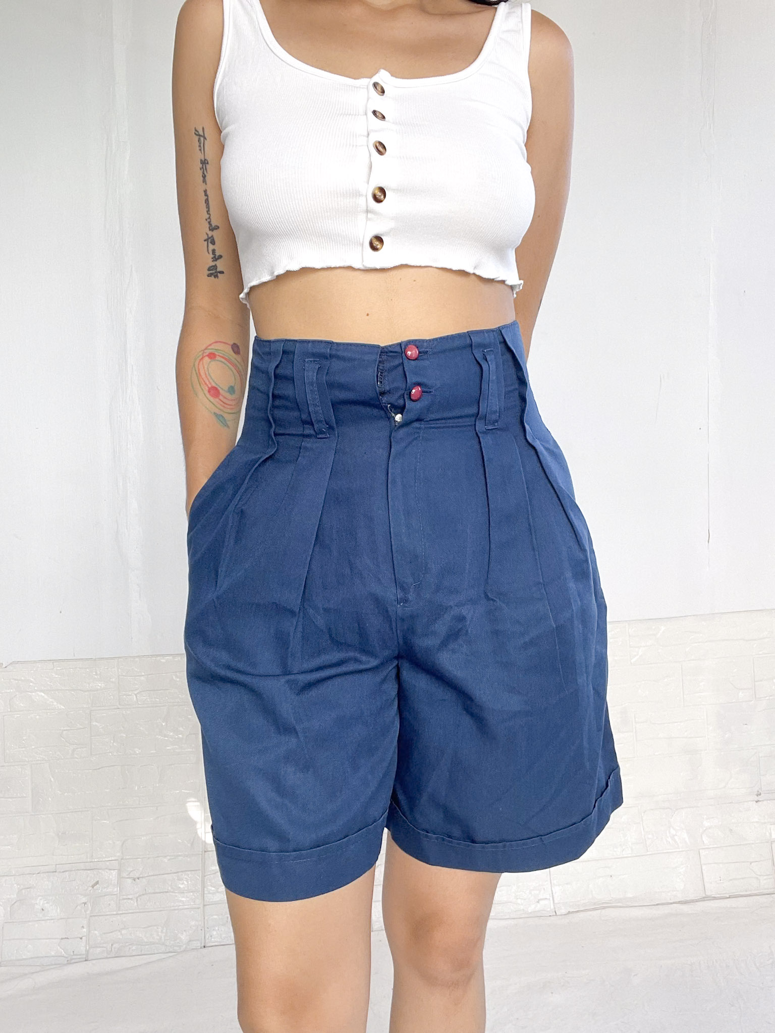 bermuda azul SALE - Imagen 3