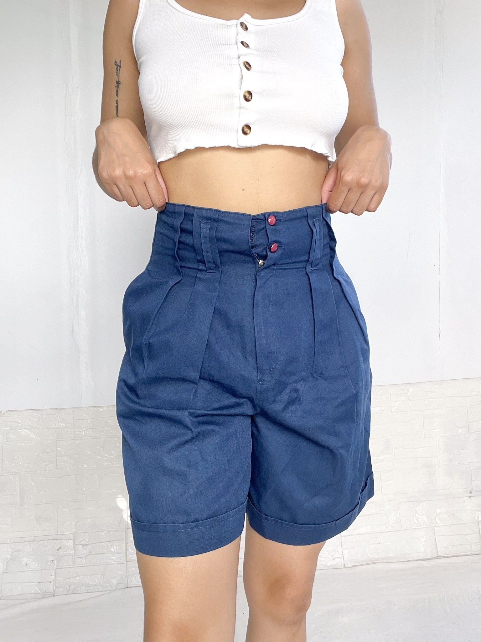 bermuda azul SALE - Imagen 4