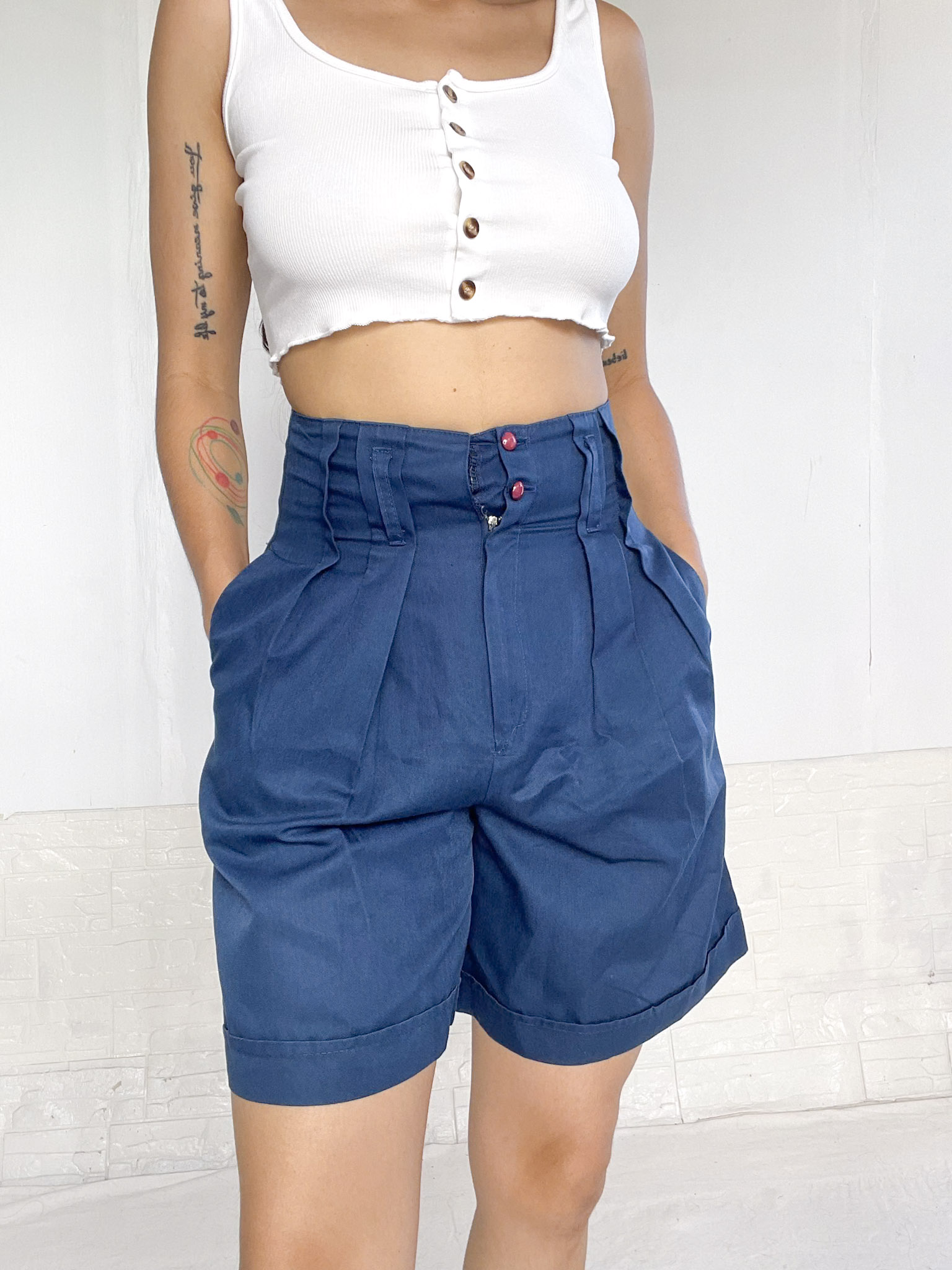 bermuda azul SALE - Imagen 7