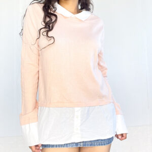 Buzo de hilo con camisa