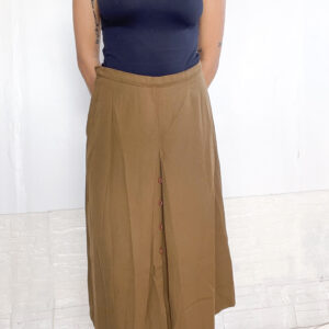 Pollera midi marrón