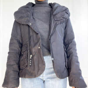 Campera negra puffer