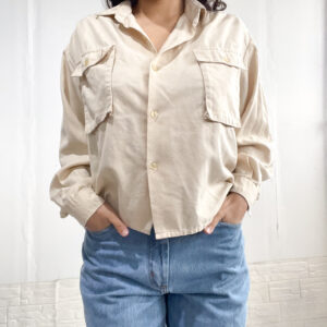Camisa crop beige SALE