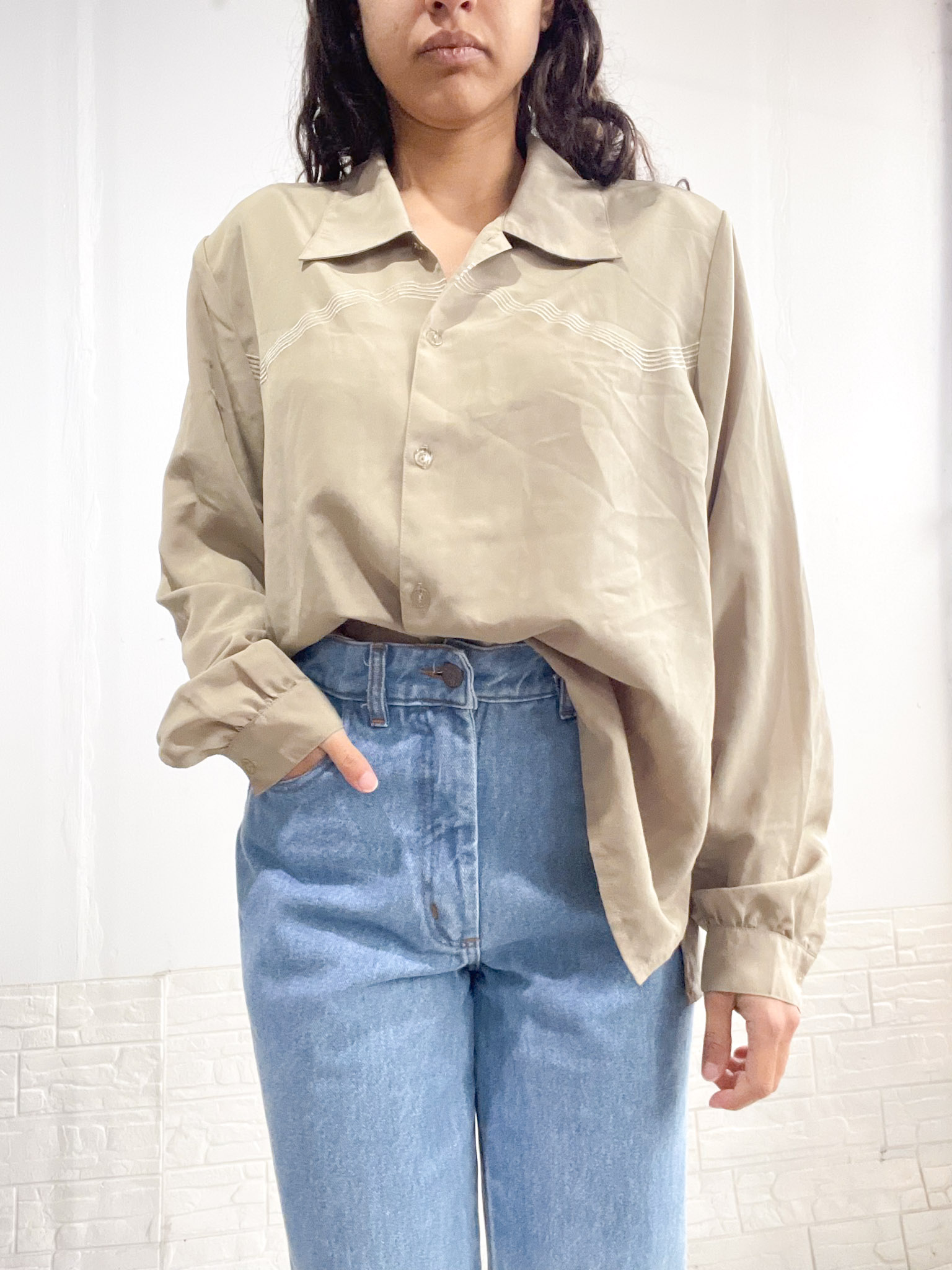 Camisa verdosa SALE - Imagen 3