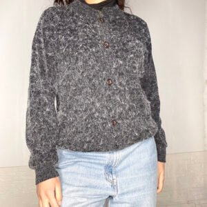 Saco tejido gris SALE