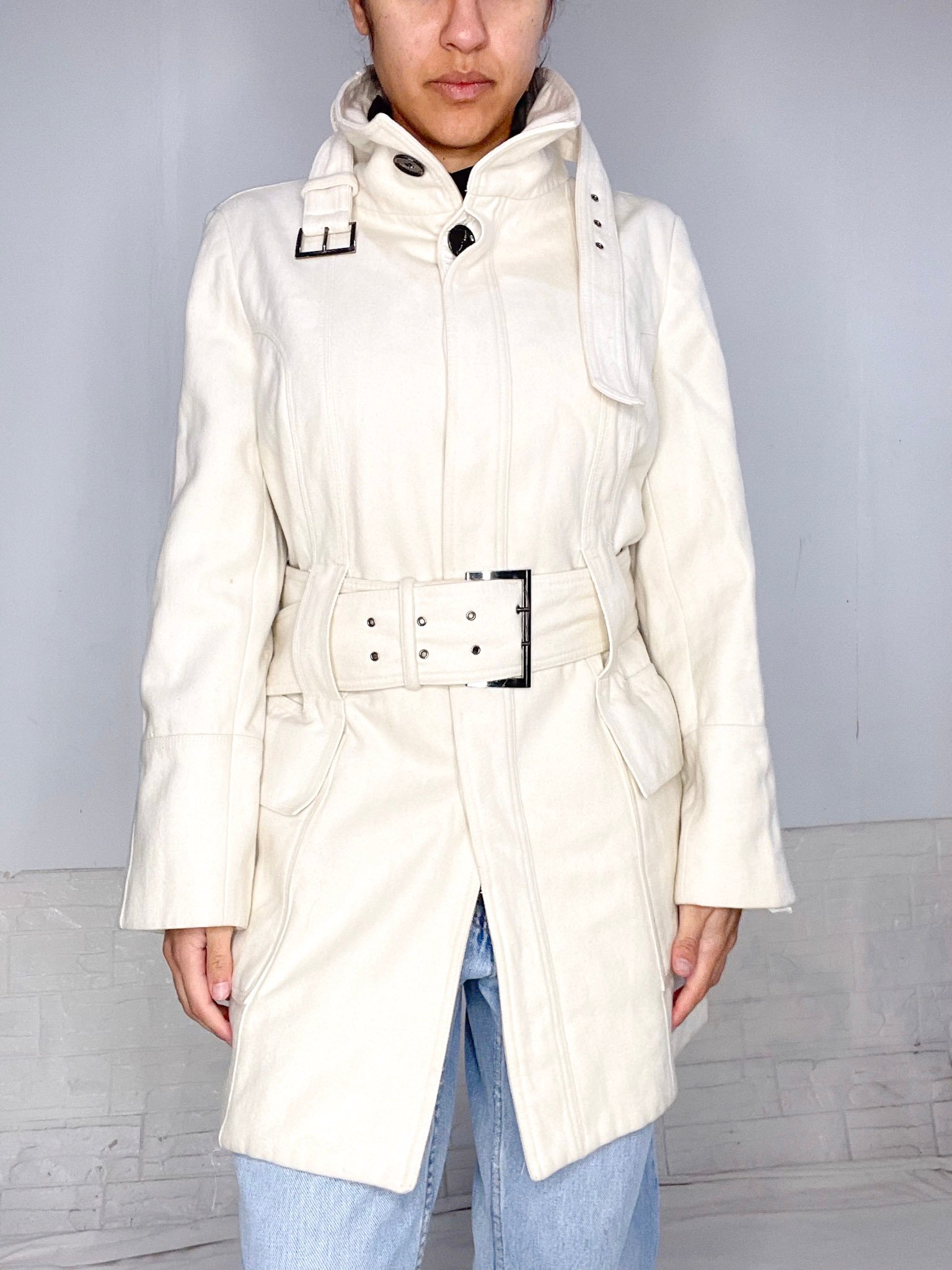 abrigo blanco SALE - Imagen 5