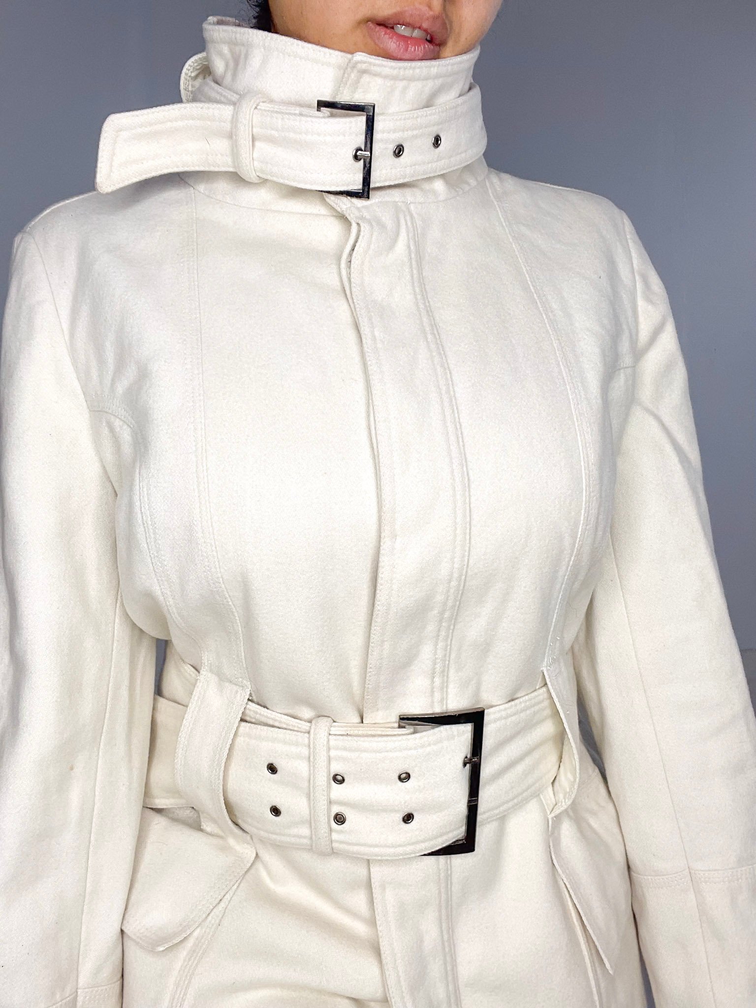 abrigo blanco SALE - Imagen 6