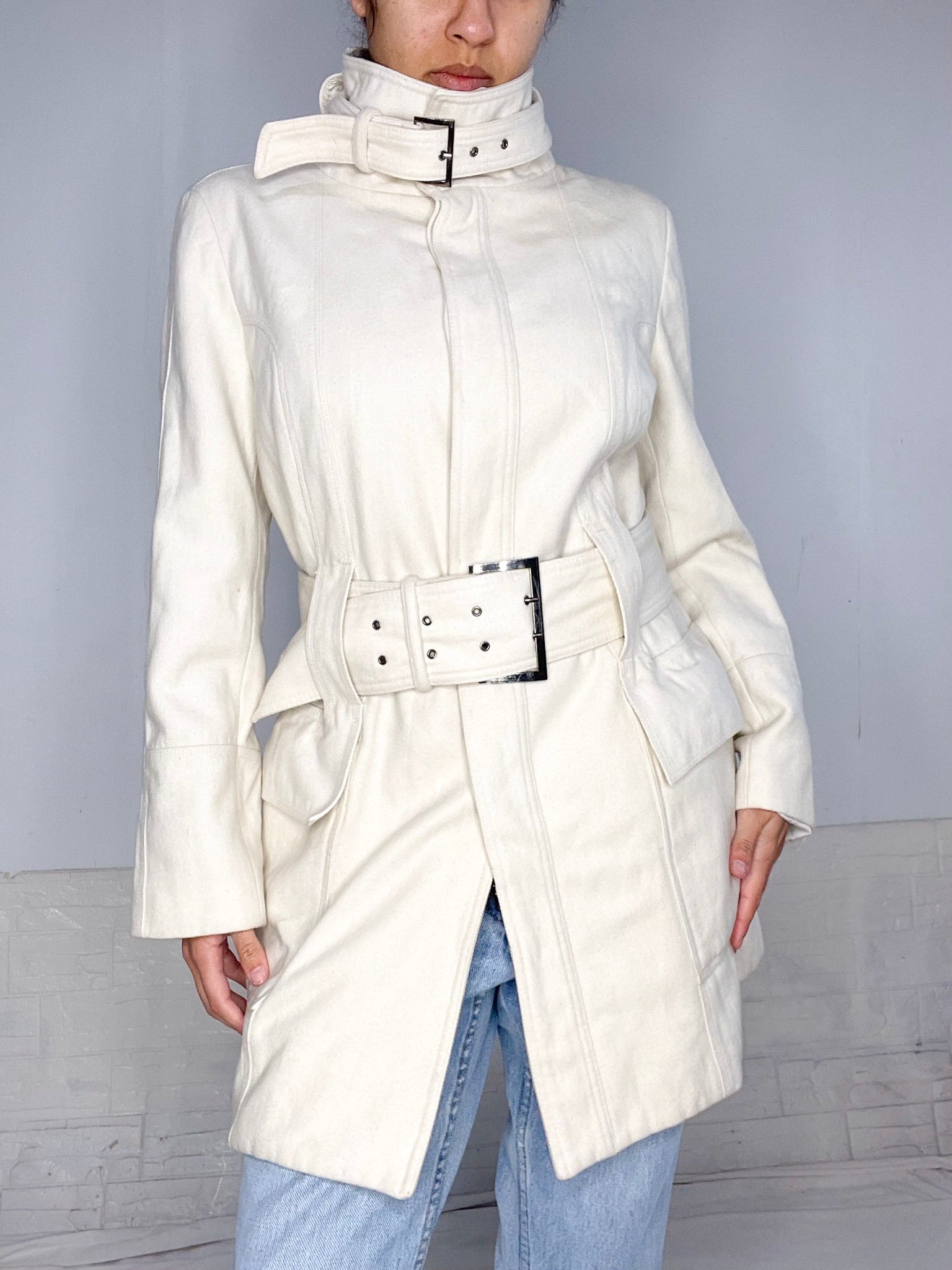 abrigo blanco SALE